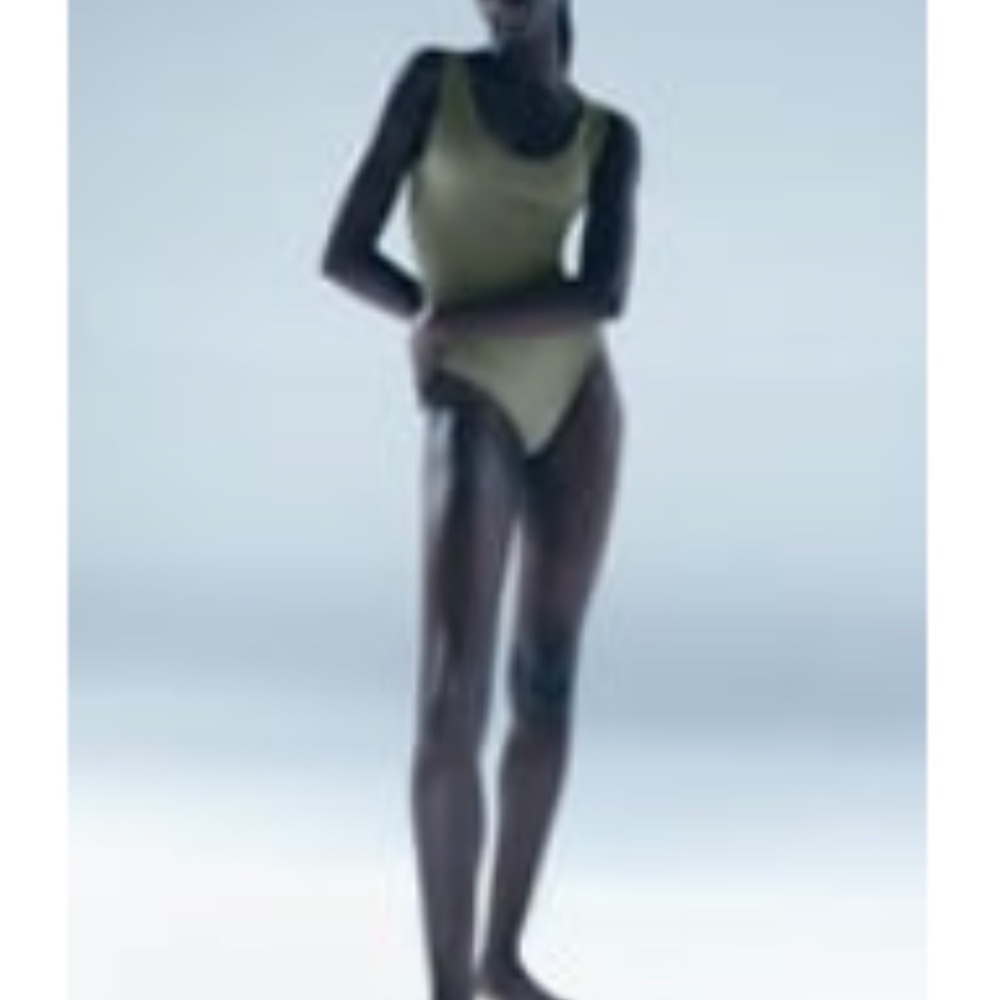 Zara SEAMLESS BODYSUIT KHAKI - REF. 7901/613 size XS